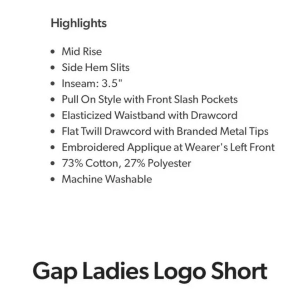 NWT GAP Womens XXL Purple French Terry Soft Pull On Drawstring Logo Shorts - Picture 3 of 6